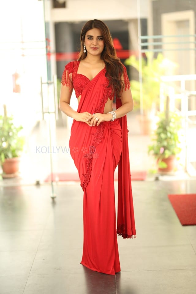 Sexy Nidhhi Agerwal at Hari Hara Veera Mallu Interview Photos 59