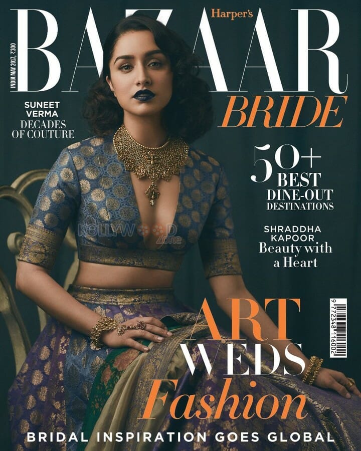 Shraddha Kapoor Harper Bazaar Bride Magazine Cover Photo 01