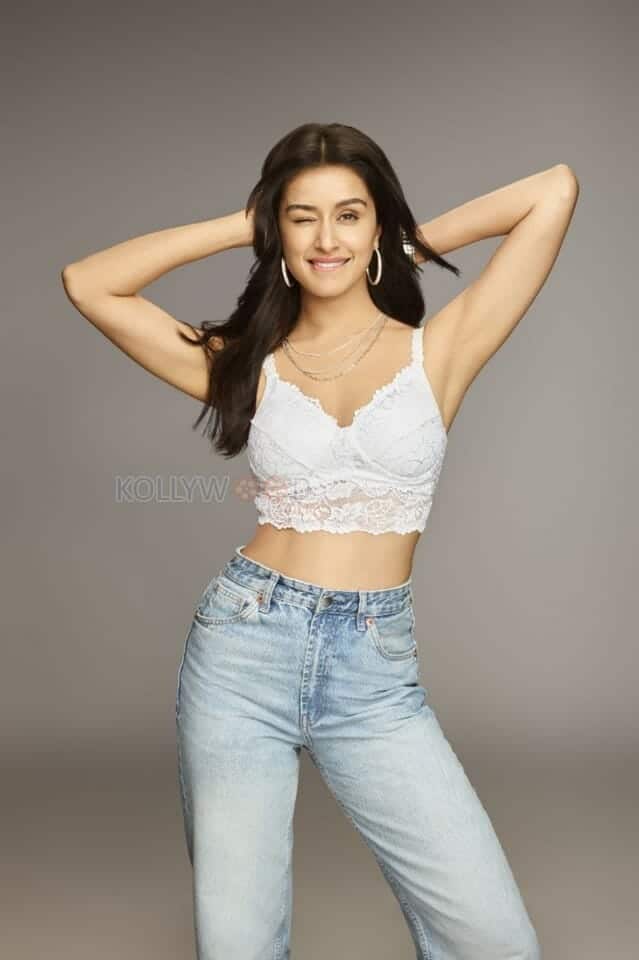 Shraddha Kapoor in a White Bralette Photo 01