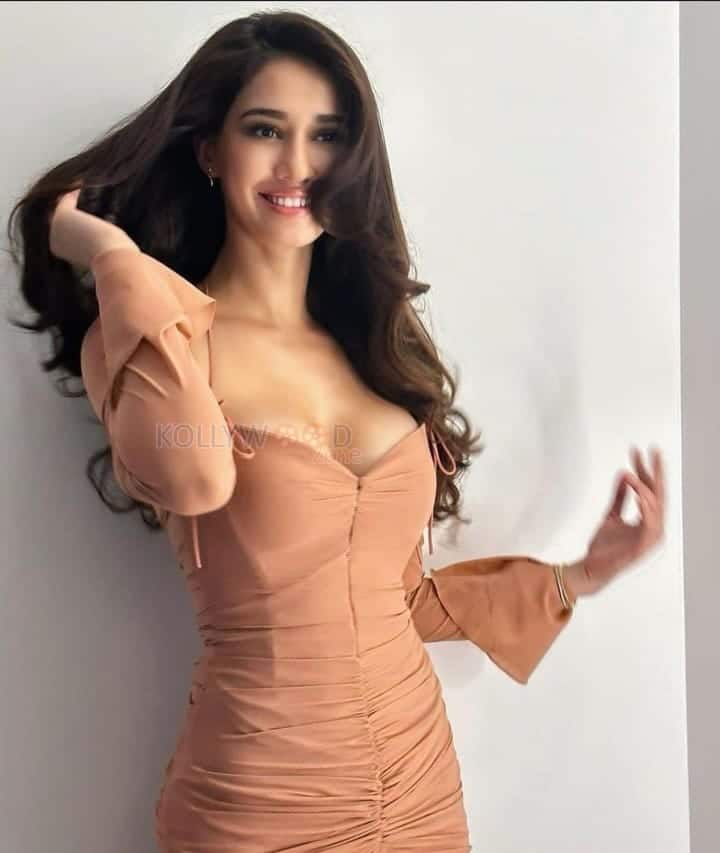 Stunning Disha Patani in a Chic Chocolate Mini Dress Photos 01