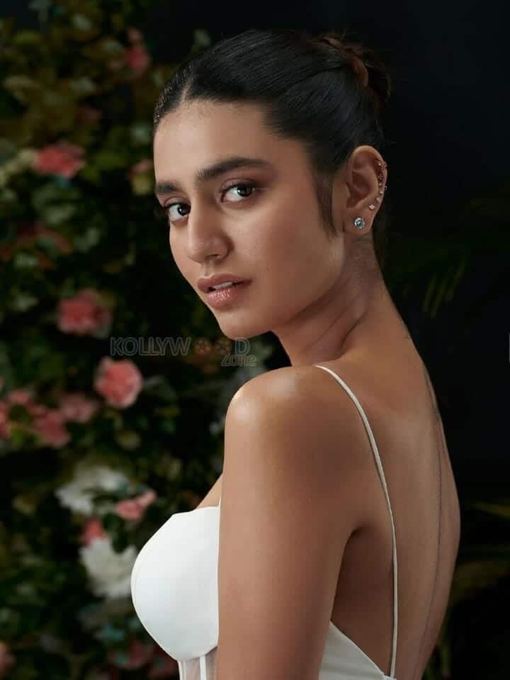 Stunning Priya Prakash Varrier in White Outfit Photoshoot Stills 01