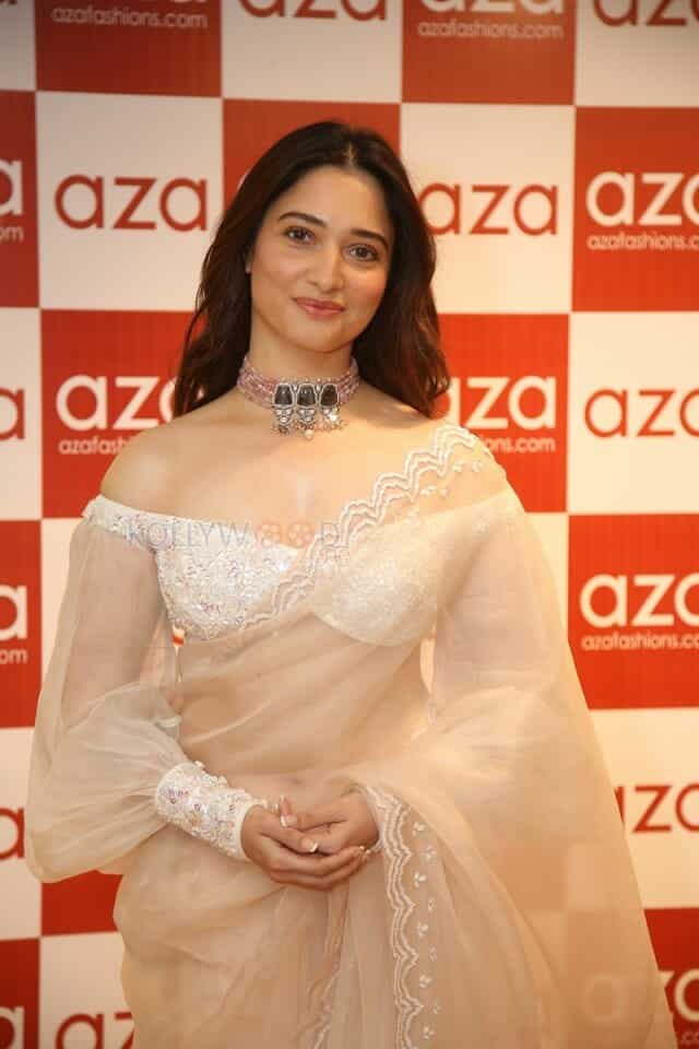 Tamannaah Bhatia at AZA Fashion New Store Launch in Hyderabad Photos 14