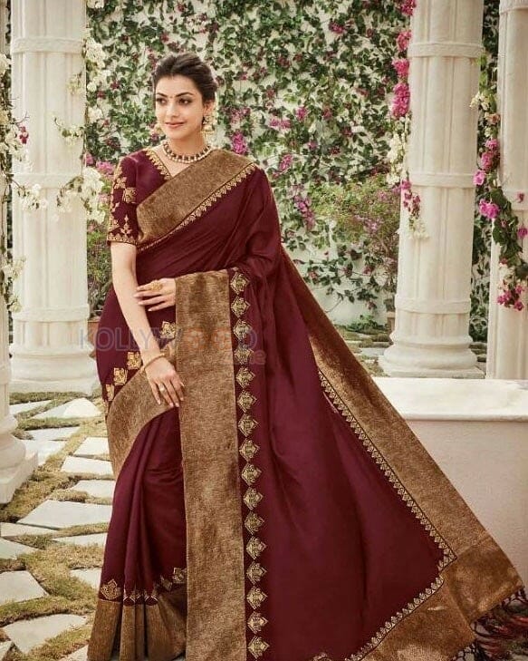 Tamil Actress Kajal Agarwal Saree Photoshoot Photos