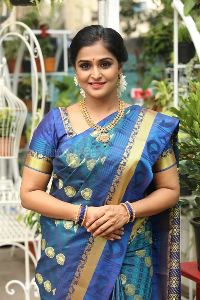 Tamilarasan Movie Heroine Ramya Nambeesan Traditional Saree Photos