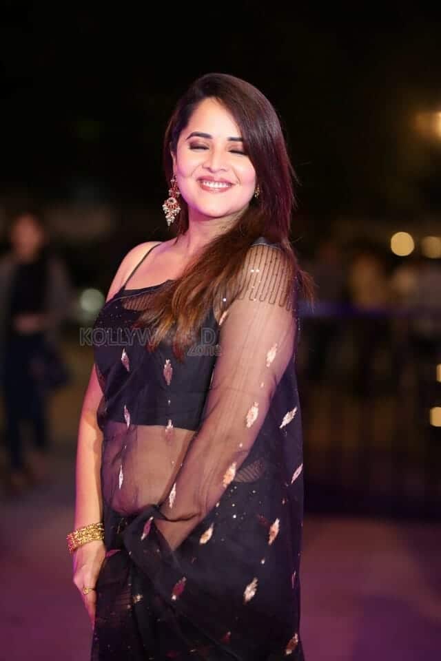 Actress Anasuya Bharadwaj at Pedha Kapu 1 Movie Pre Release Event Glam Photos 10
