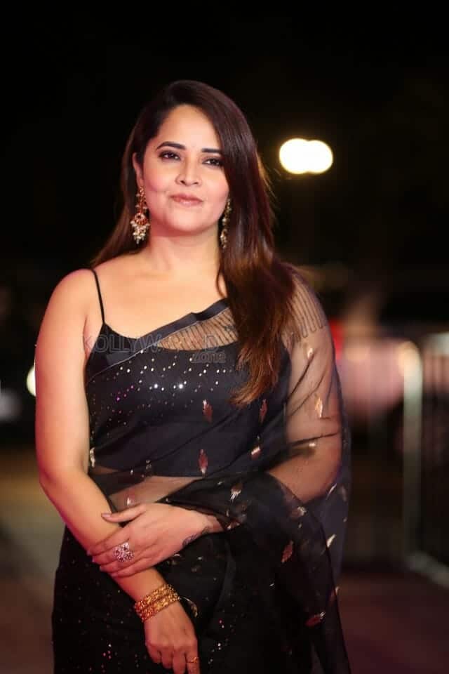 Actress Anasuya Bharadwaj at Pedha Kapu 1 Movie Pre Release Event Glam Photos 14