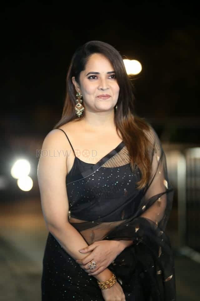 Actress Anasuya Bharadwaj at Pedha Kapu 1 Movie Pre Release Event Glam Photos 17