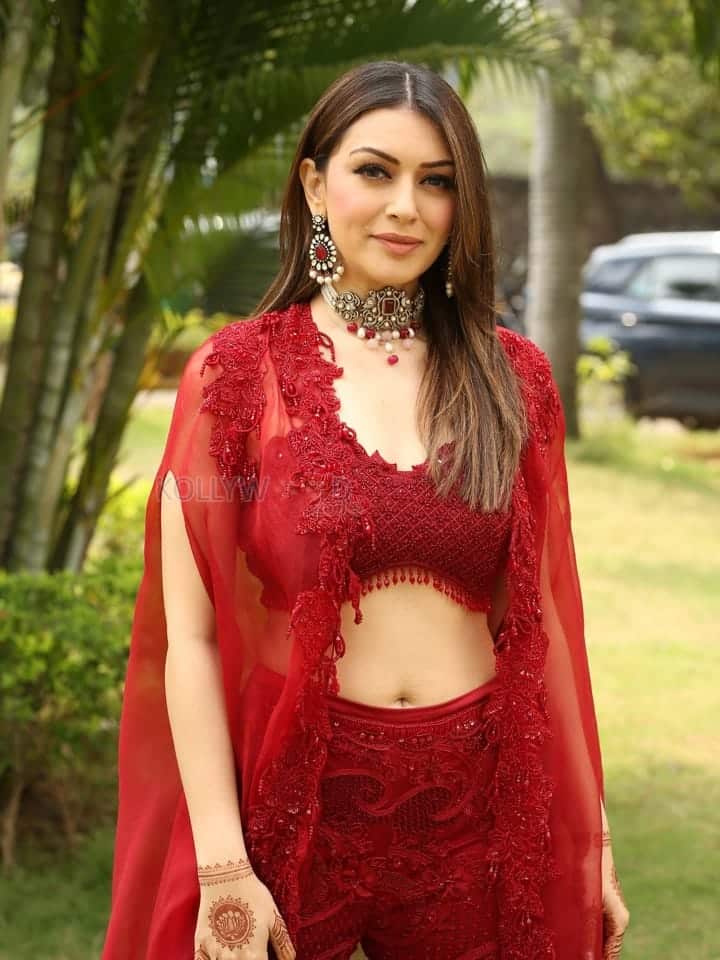 Actress Hansika at My Name Is Shruthi Trailer Launch Event Pictures 03