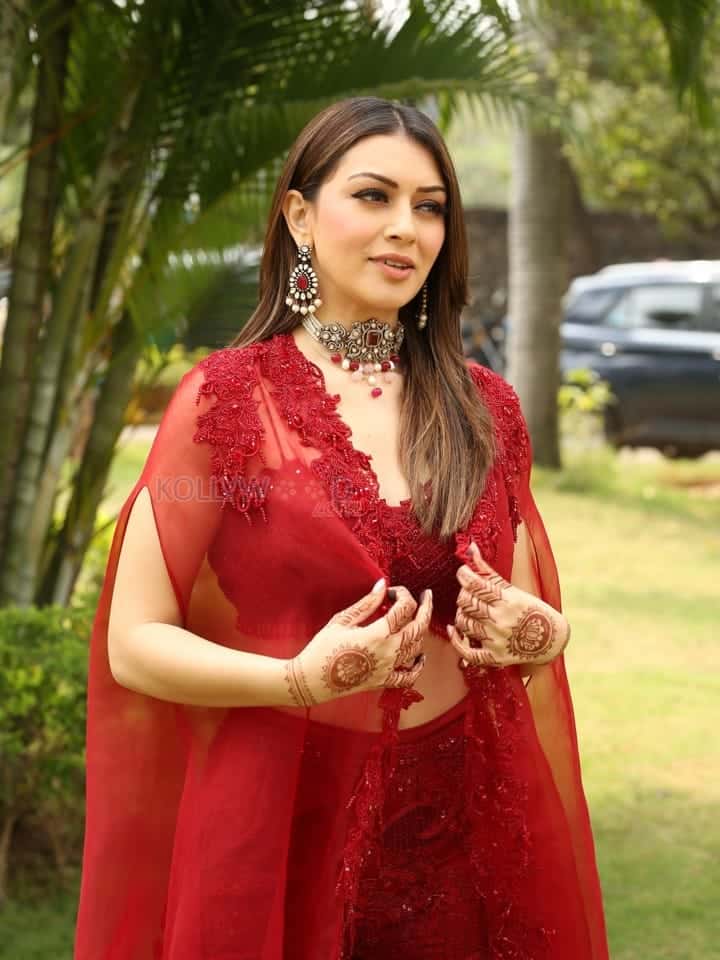Actress Hansika at My Name Is Shruthi Trailer Launch Event Pictures 04