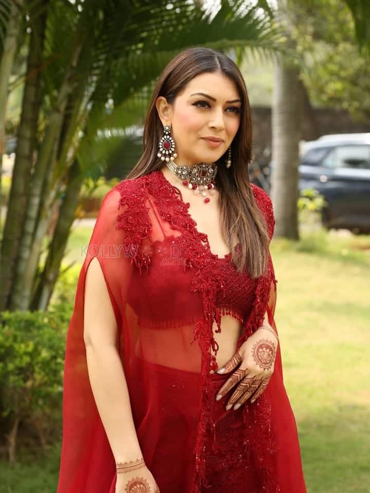 Actress Hansika at My Name Is Shruthi Trailer Launch Event Pictures 05