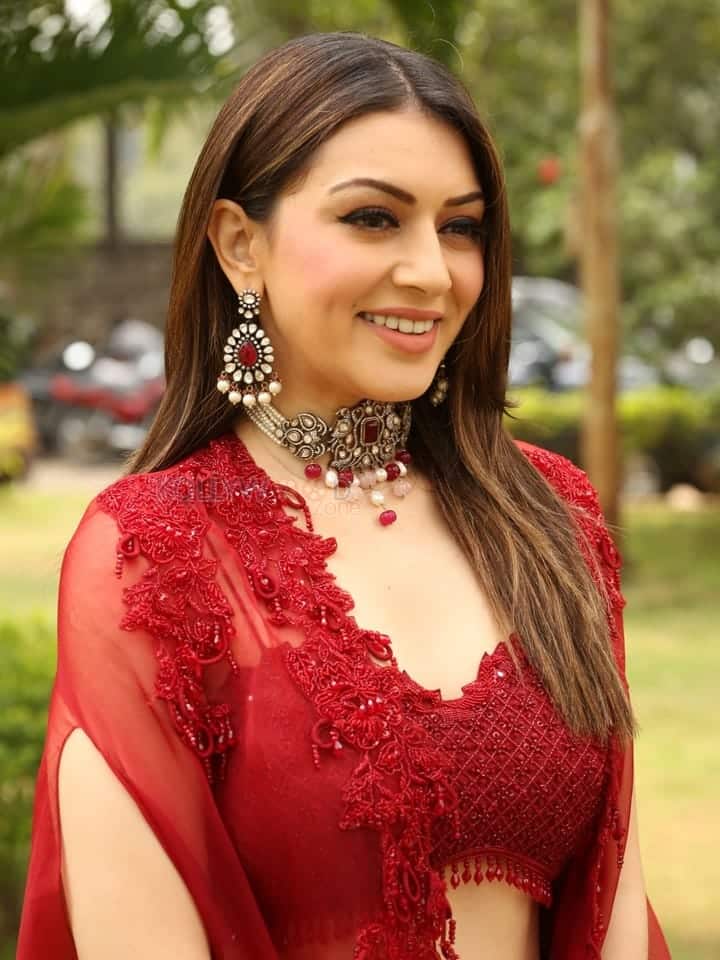 Actress Hansika at My Name Is Shruthi Trailer Launch Event Pictures 10