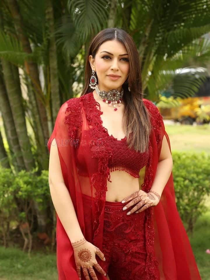 Actress Hansika at My Name Is Shruthi Trailer Launch Event Pictures 17