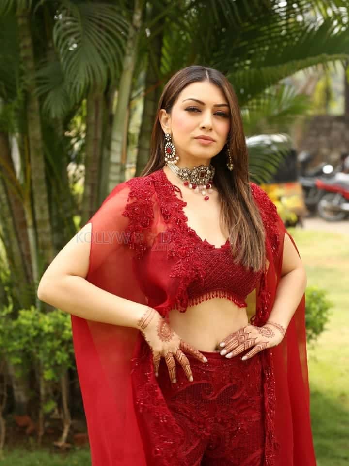 Actress Hansika at My Name Is Shruthi Trailer Launch Event Pictures 18