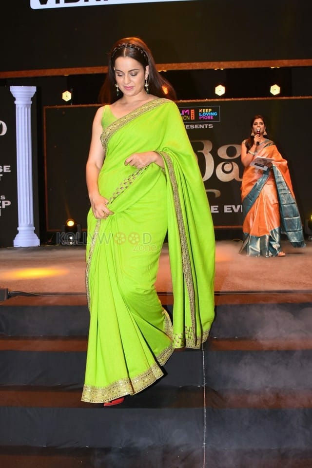 Actress Kangana Ranaut at Thalaivi Movie Pre Release Event Photos 14