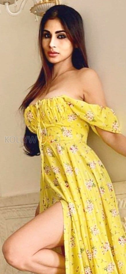 Actress Mouni Roy Sexy Yellow Dress Photoshoot Stills