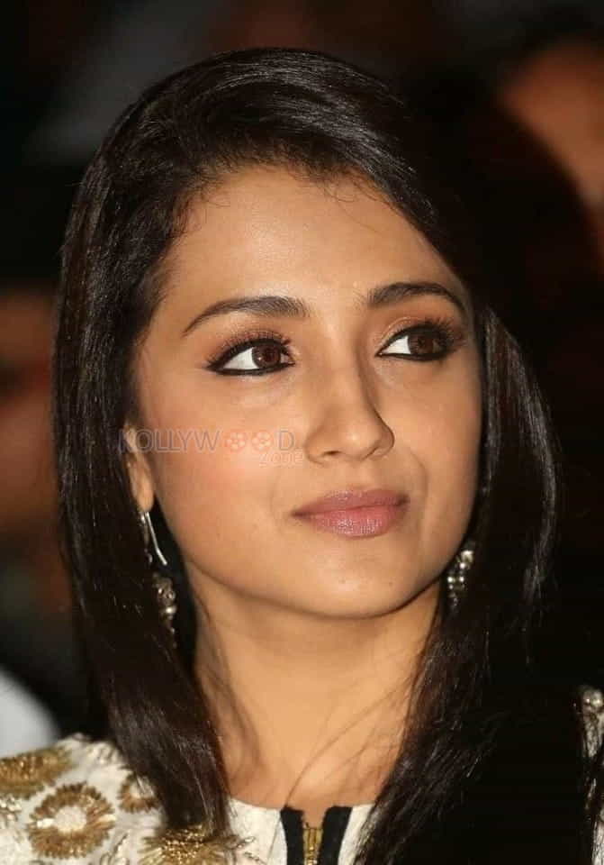 Actress Trisha Face Closeup 01