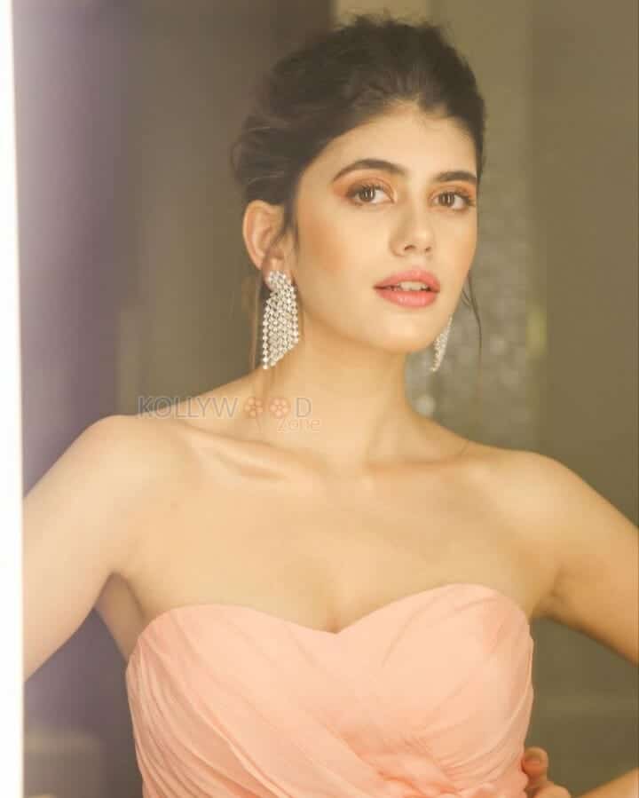 Charming Sanjana Sanghi in a Sexy Evening Gown Photos 02