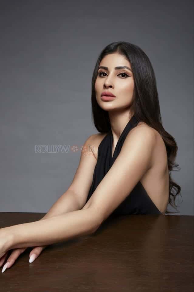 Classy Mouni Roy in a Black Dress Photoshoot Pictures 10
