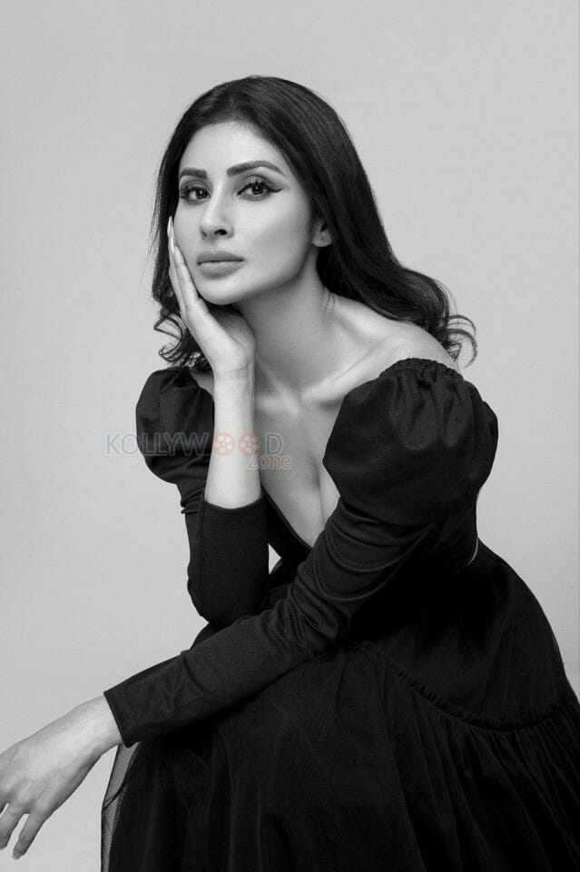 Classy Mouni Roy in a Black Dress Photoshoot Pictures 14