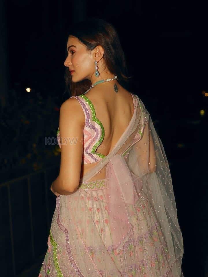 Festive Beauty Amyra Dastur in a Pink Lily Lehenga 04