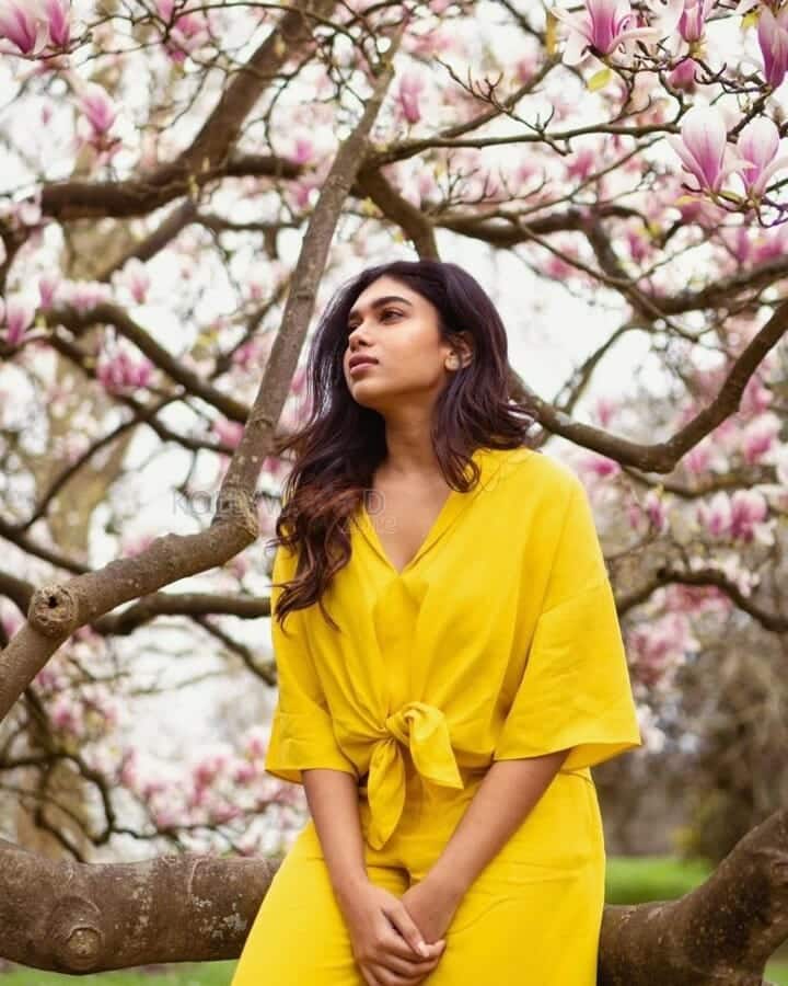 Pretty Dushara Vijayan in Yellow Photoshoot Stills 02