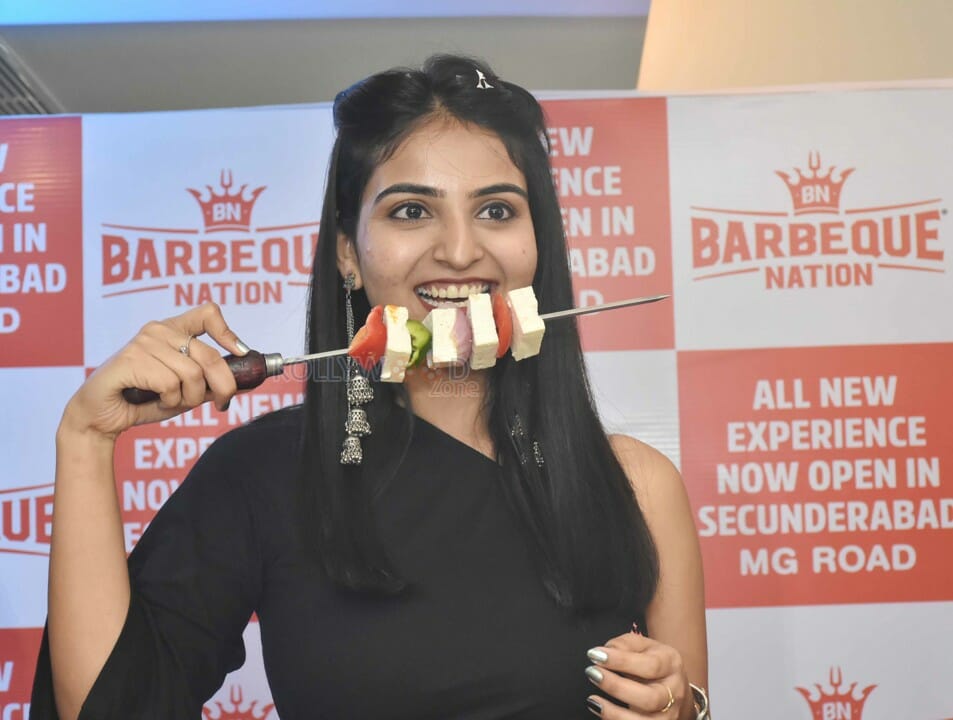 Actress Ananya Nagalla Launches th Outlet of Barbeque Nation in Hyderabad at Paradise Secunderabad Photos