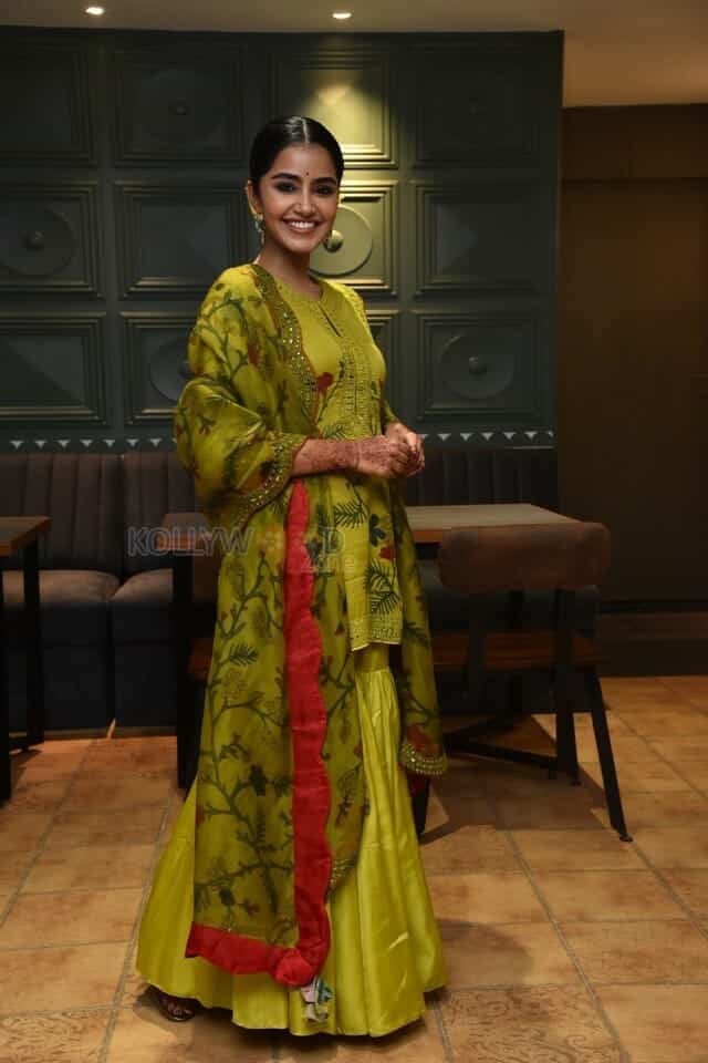Actress Anupama Parameswaran at The Story Of a Beautiful Girl Movie First Look Launch Photos 21