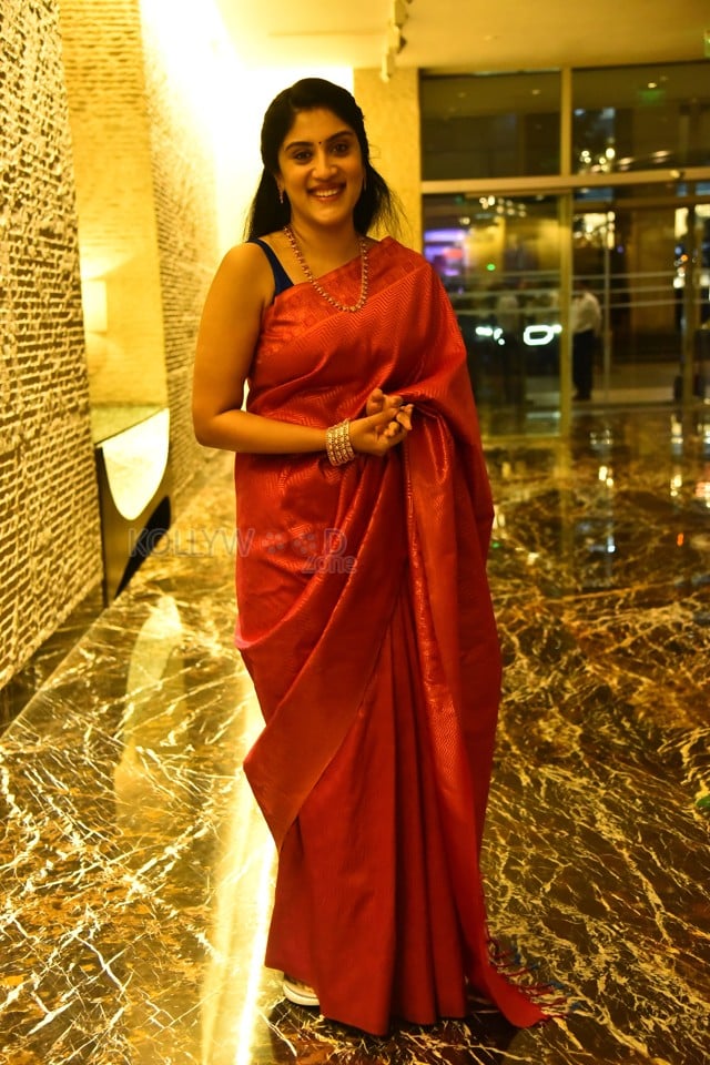 Actress Dhanya Balakrishna at The 100 Movie Pre Release Event Photos 02