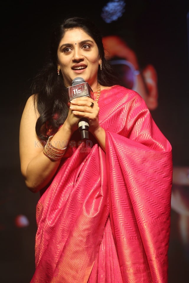 Actress Dhanya Balakrishna at The 100 Movie Pre Release Event Photos 07