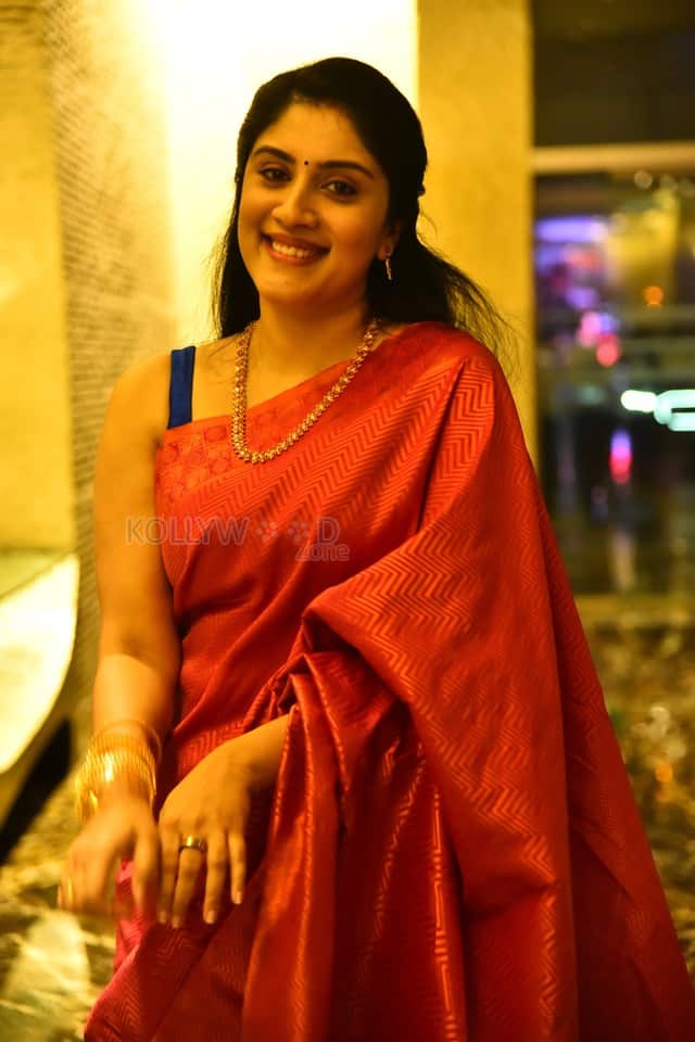 Actress Dhanya Balakrishna at The 100 Movie Pre Release Event Photos 16