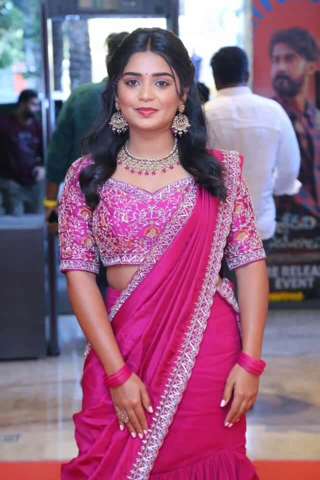 Actress Gouri G Kishan at Sridevi Shoban Babu Movie Pre Release Event Pictures 13