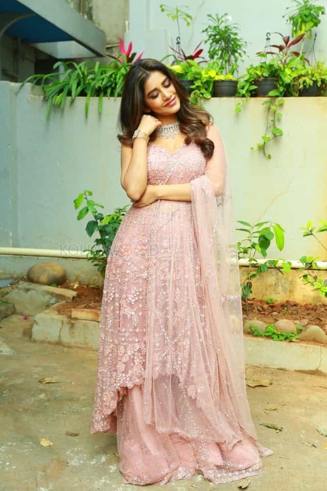 Actress Nabha Natesh At Bellamkonda Sai Srinivas V Santosh Srinivas Movie Opening Photos