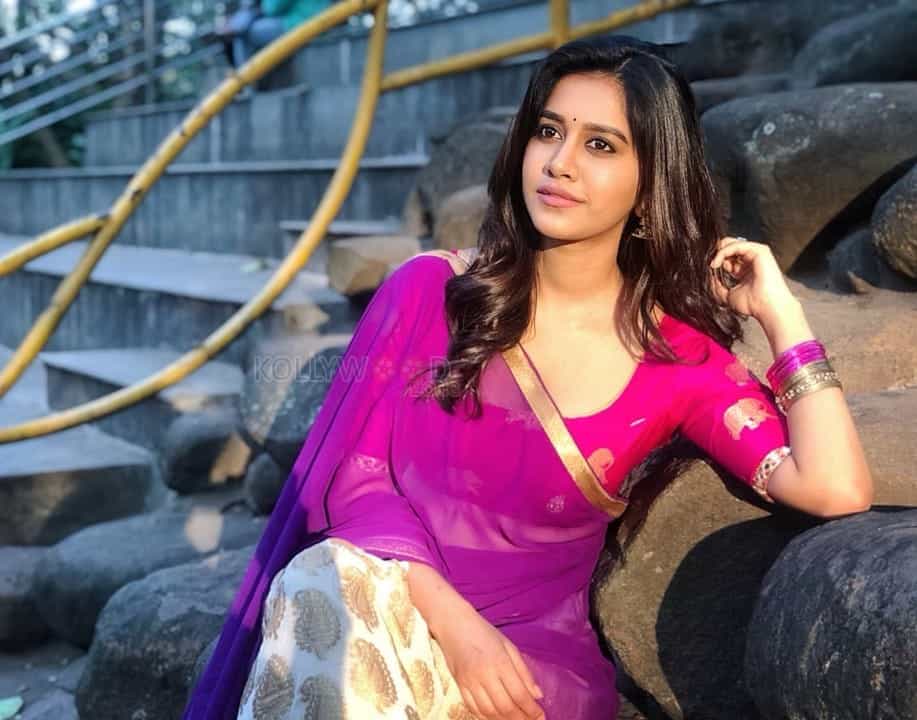 Actress Nabha Natesh In Half Saree Photos