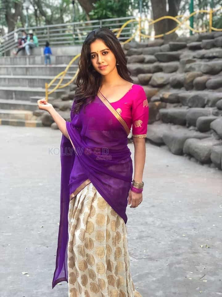 Actress Nabha Natesh In Half Saree Photos