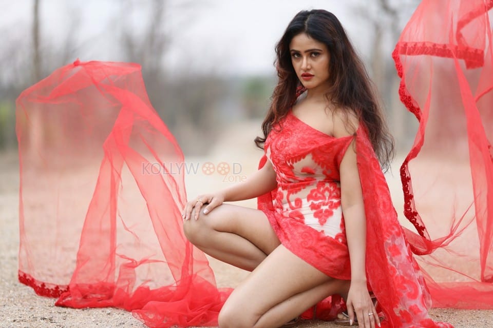 Actress Sony Charishta Red Dress Photoshoot Pictures