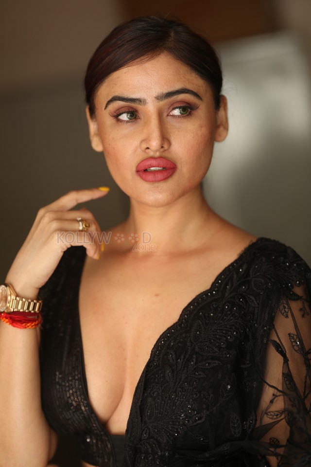 Actress Sony Charishta at Mrs Queen of Telangana Poster Launch Photos 18