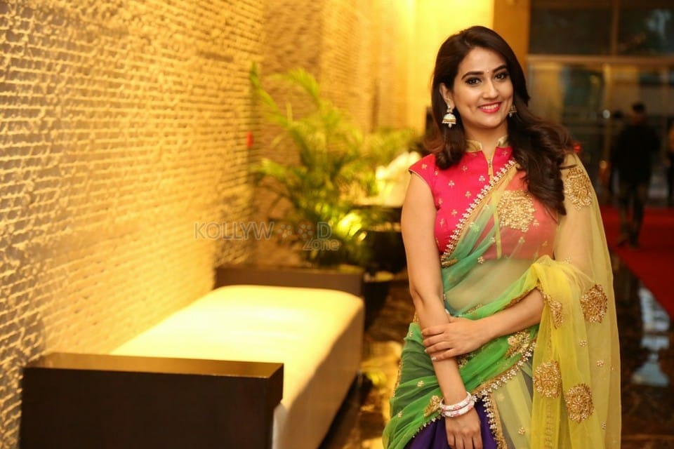 Anchor Manjusha At Ammammagarillu Pre Release Photos