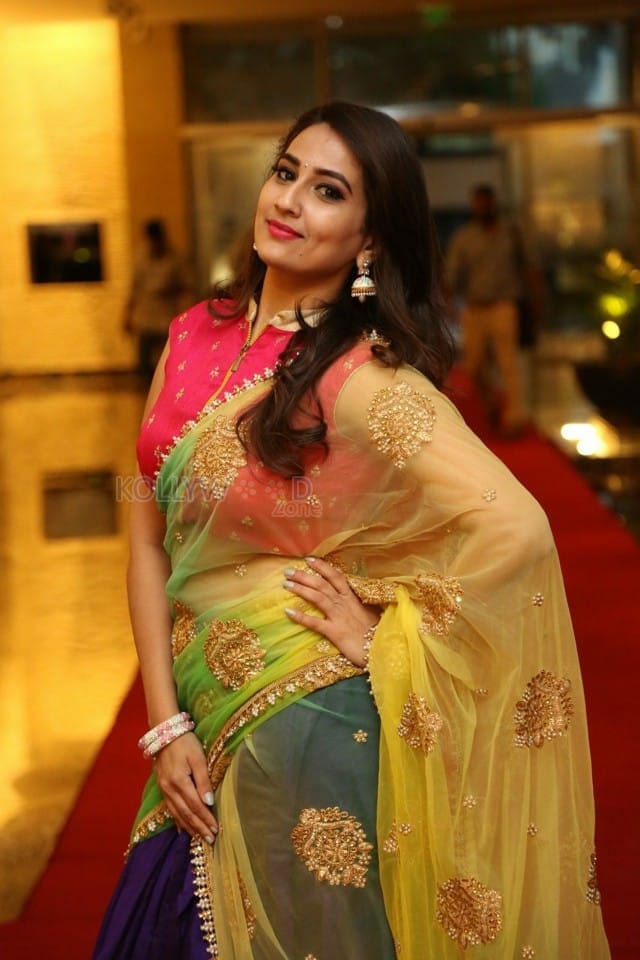 Anchor Manjusha At Ammammagarillu Pre Release Photos
