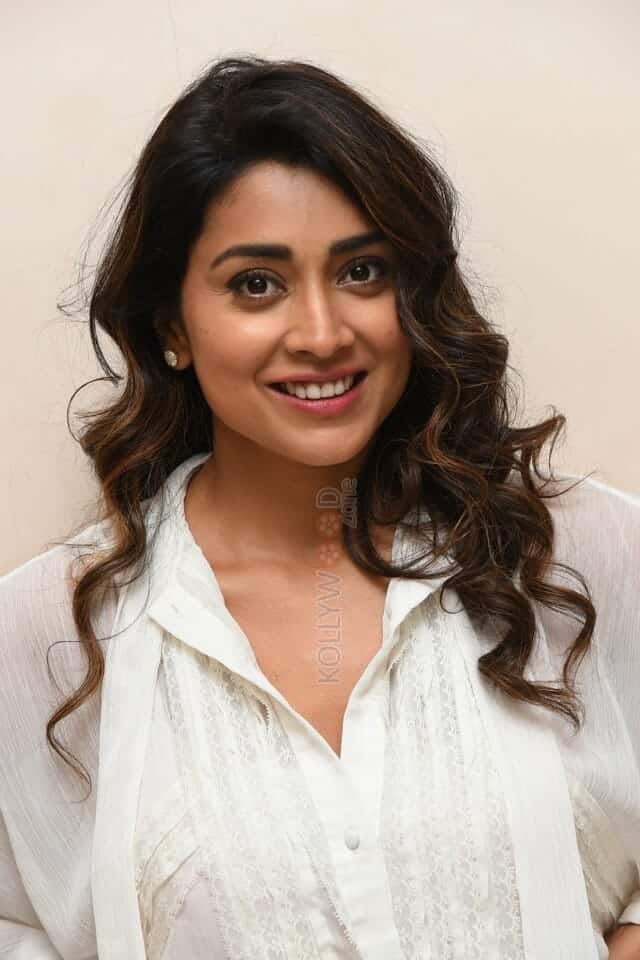 Cute Shriya Saran at Gamanam Success Meet Event Photos 23