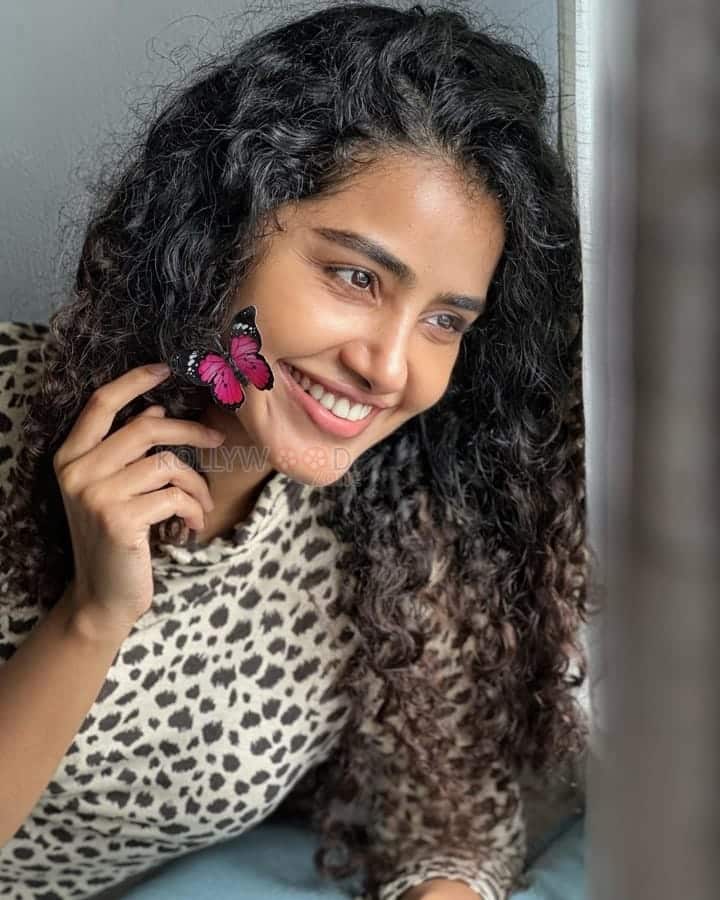 Cute Smiling Anupama Parameswaran Butterfly Photos 01