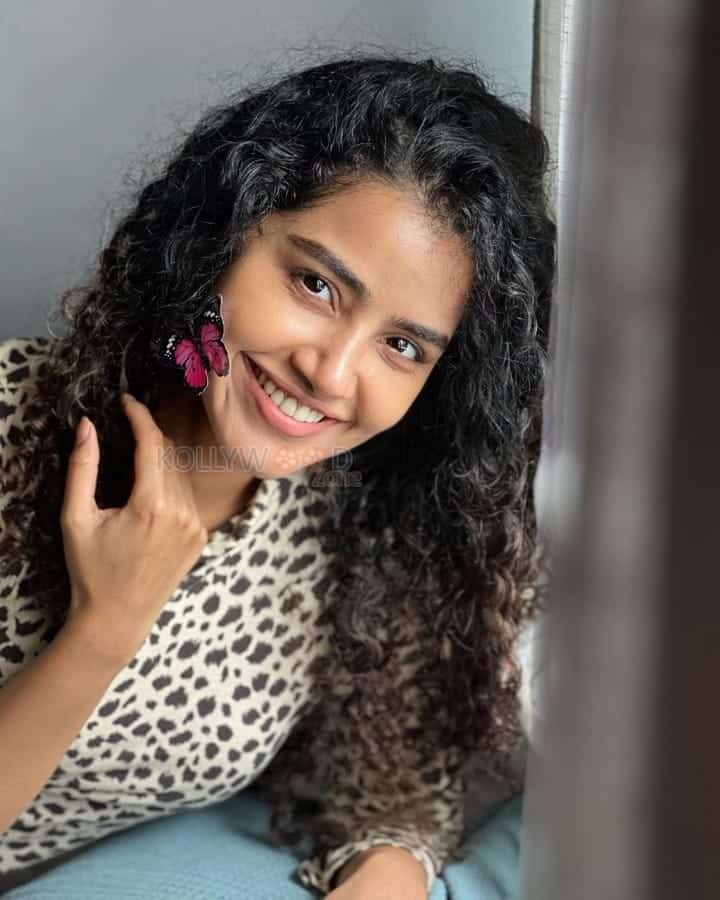 Cute Smiling Anupama Parameswaran Butterfly Photos 02