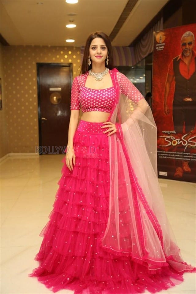 Gorgeous Vedhika Kumar at Kanchana Movie Success Meet Pictures