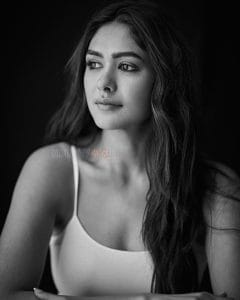 Graceful Bollywood Actress Mrunal Thakur In A Monochrome Photoshoot