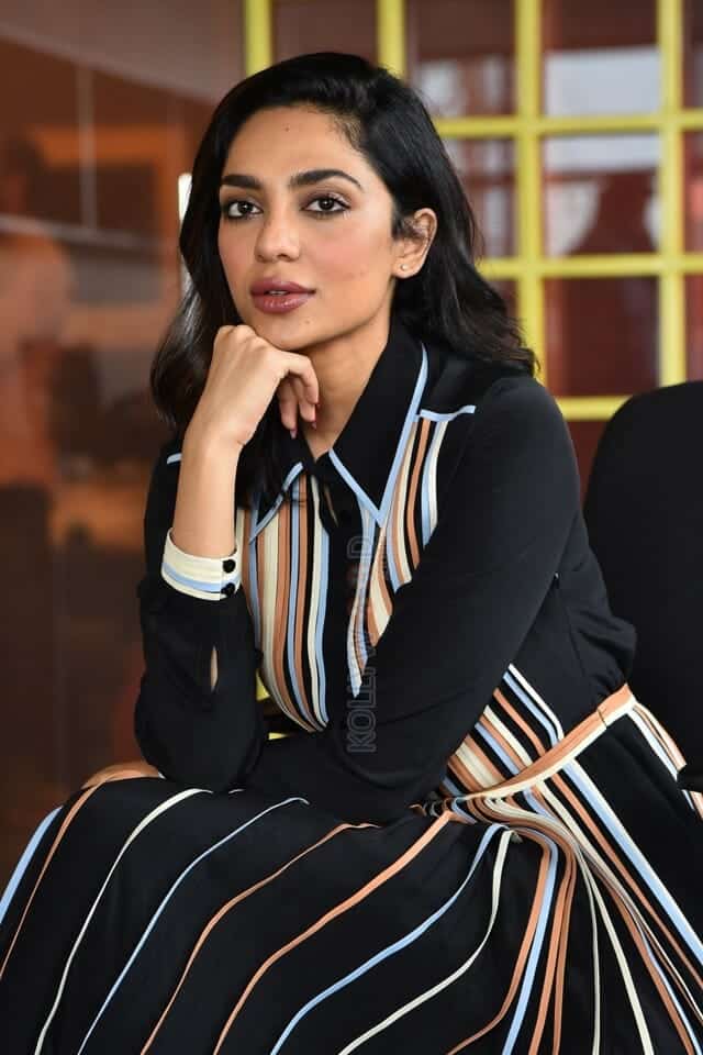 Heroine Sobhita Dhulipala at Major Movie Interview Photos 46