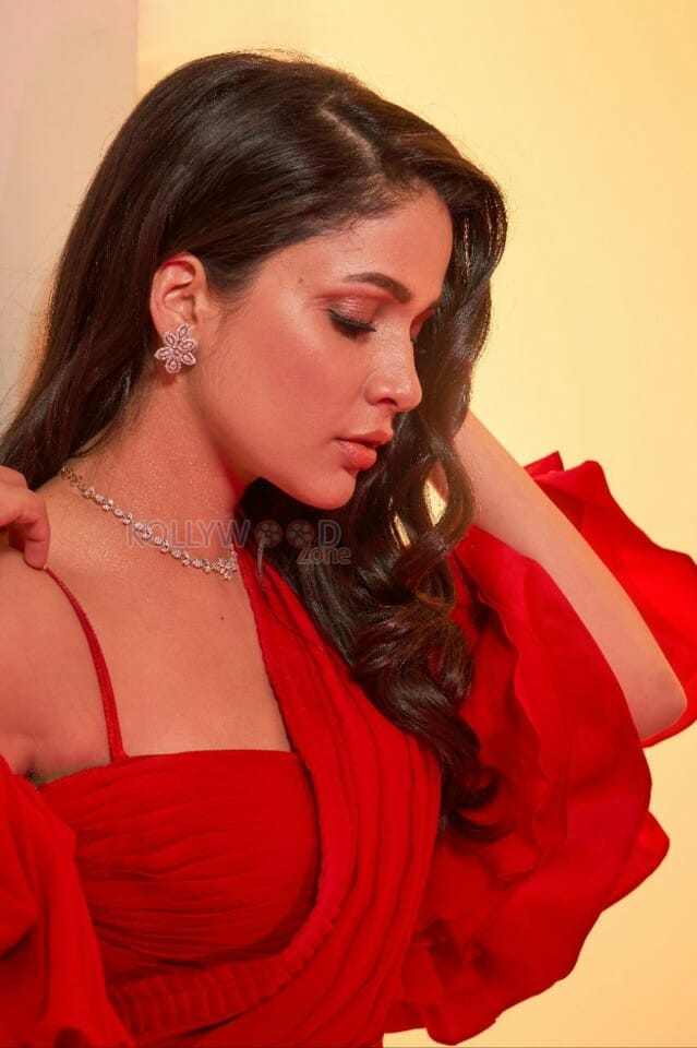Lavanya Tripathi in a Hot Red Dress Picture 01