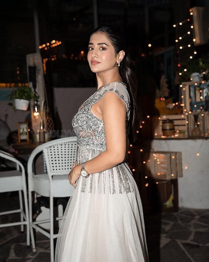 Sexy Rashi Singh in a Silver Embellished V Neck Lehenga Photos 03