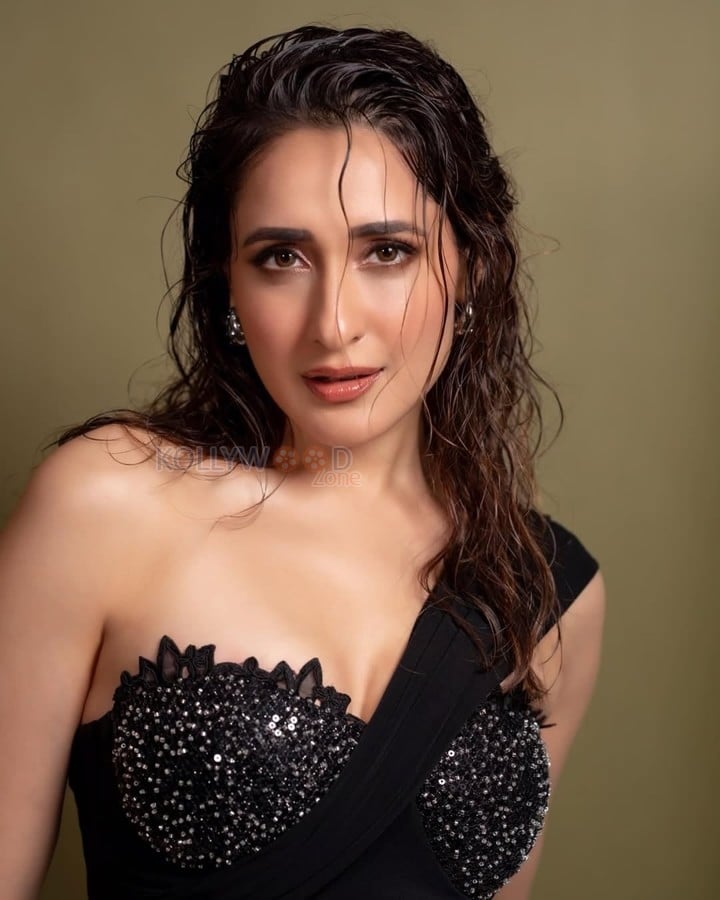 Spellbinding Pragya Jaiswal in a Black One Shoulder Mini Dress Pictures 07