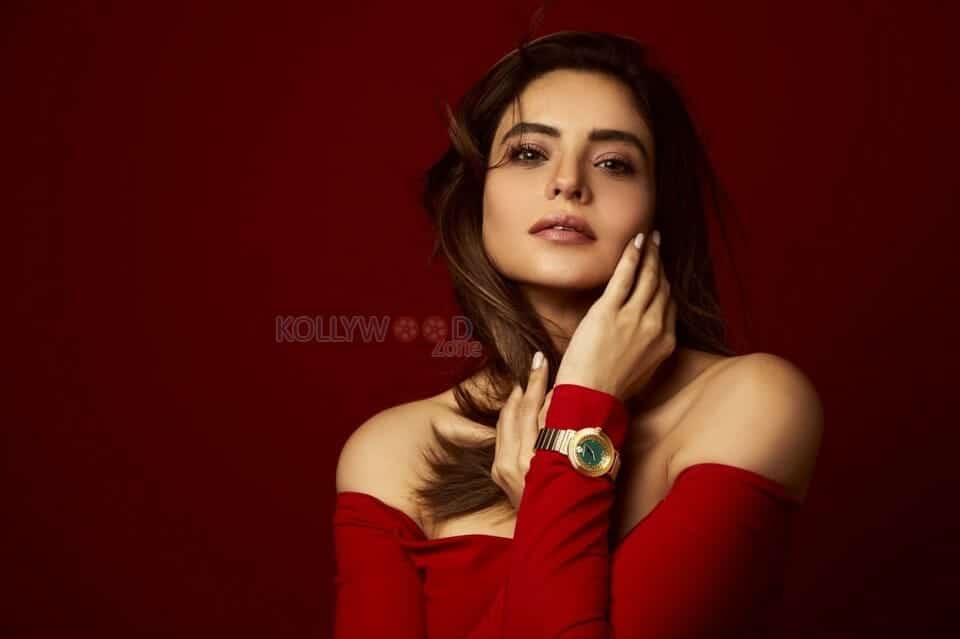 Actress Aamna Sharif Hot in Red Dress Photos 03