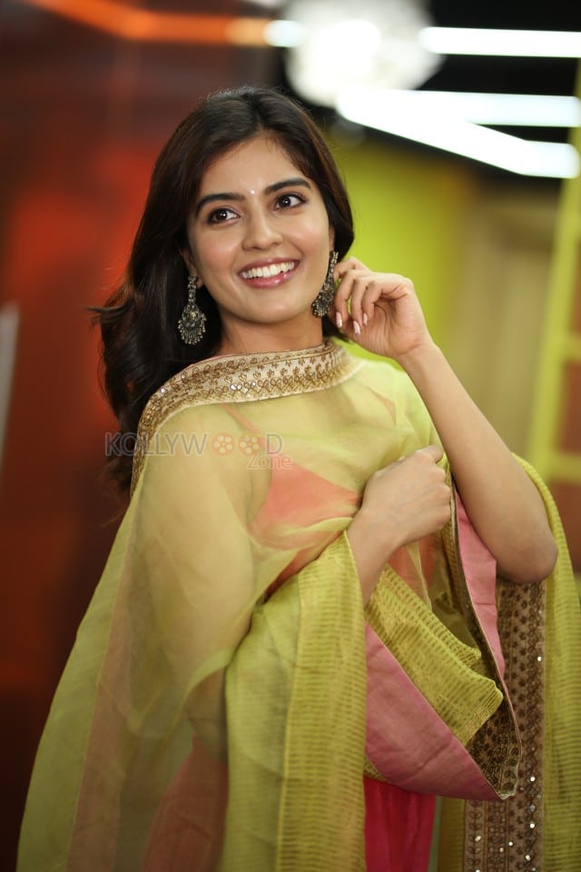 Actress Amritha Aiyer at Hanu Man Interview Photos 02