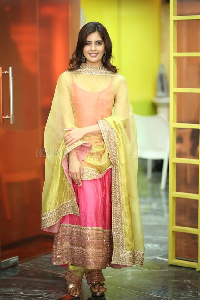Actress Amritha Aiyer at Hanu Man Interview Photos 10